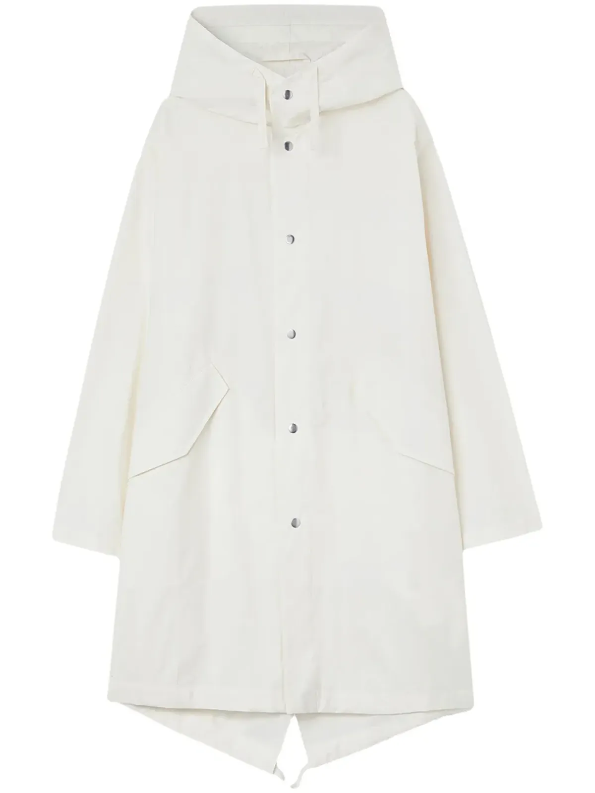 Jil Sander フィッシュテールデザイン フード付きコットンパーカ - 画像1