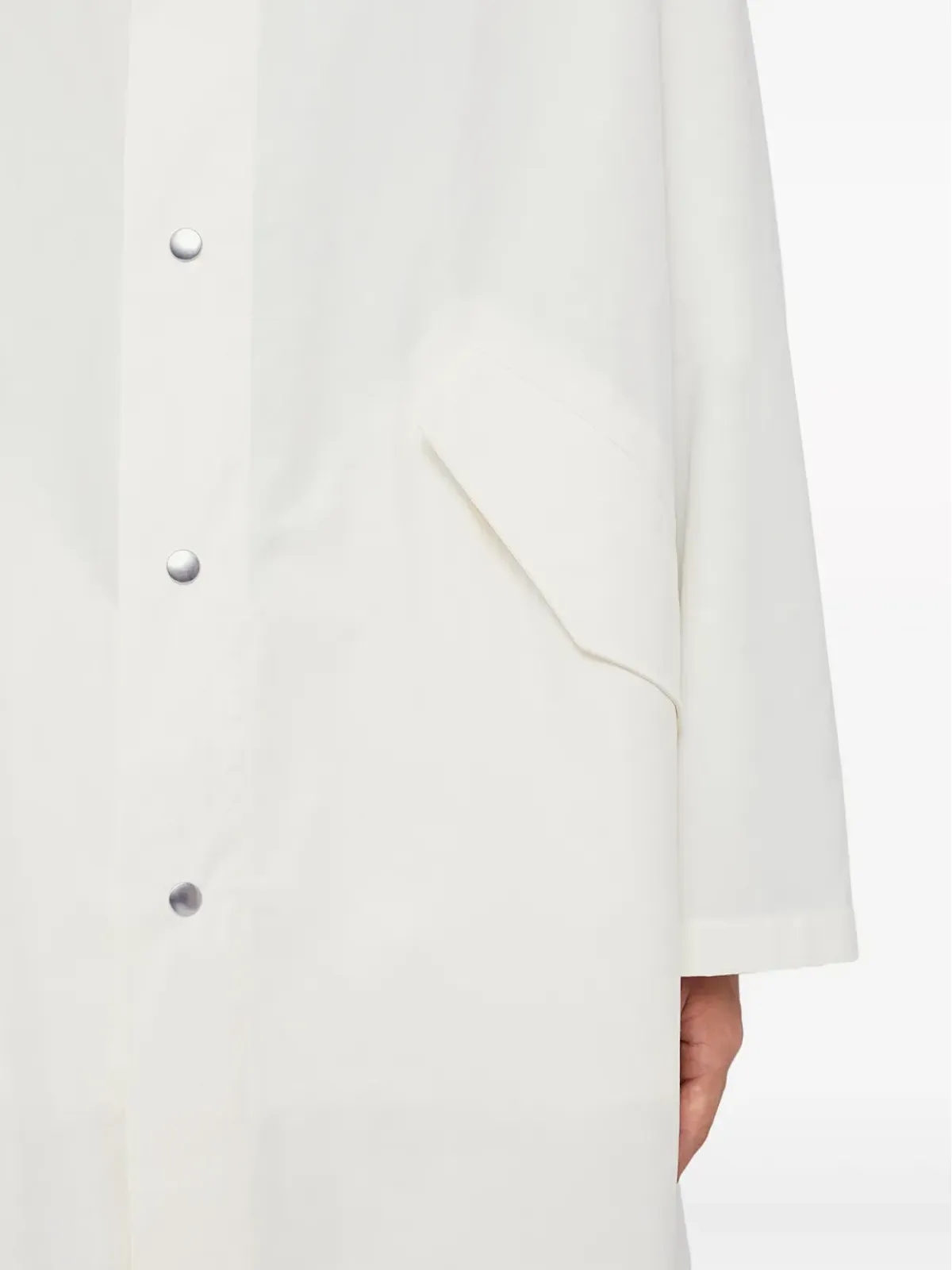 Jil Sander フィッシュテールデザイン フード付きコットンパーカ - 画像4