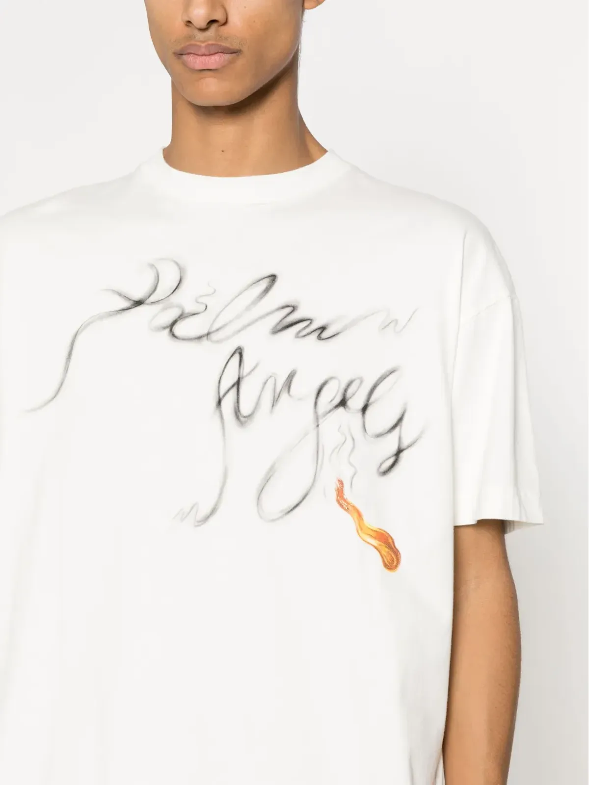 Palm Angels フォギー ロゴプリント Tシャツ - ホワイト - 画像5