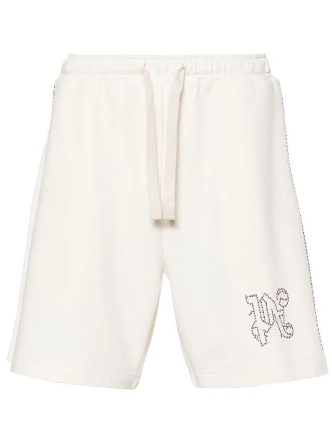 Palm Angels Palm Angels モノグラムアップリケ トラックショーツ - ニュートラルカラーの商品画像