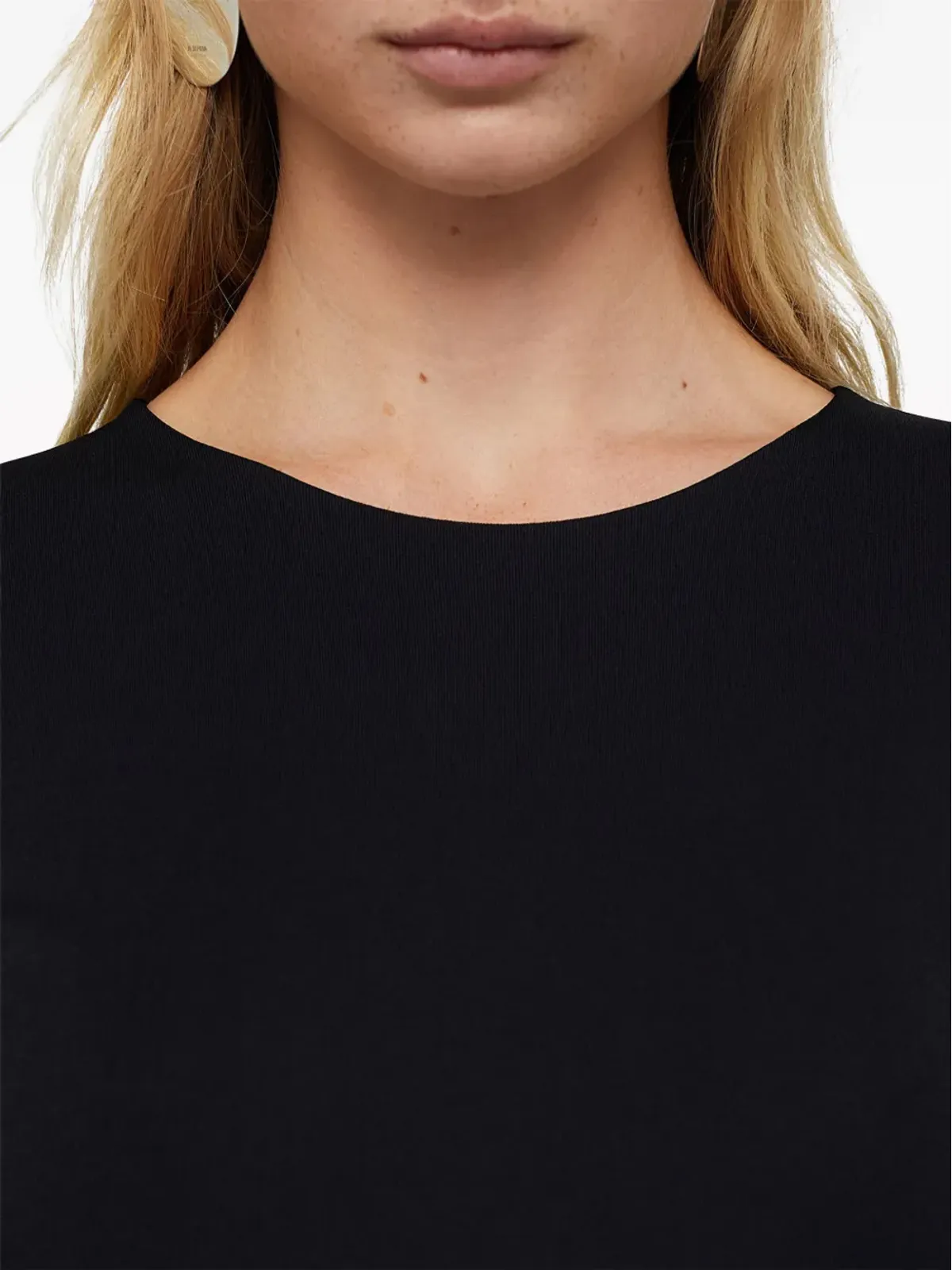 Jil Sander ジャージー長袖Tシャツ ブラック - 画像4