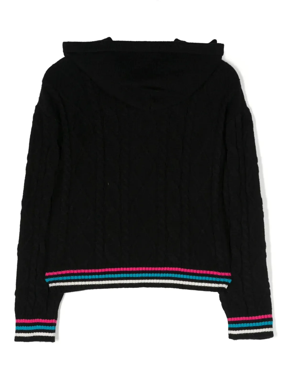 Pinko Kids ロゴ刺繍入りフード付きジャンパー - 画像2