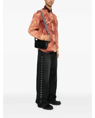 Palm Angels Palm Bridge レザーショルダーバッグ - ブラック - サムネイル2