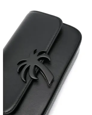 Palm Angels Palm Bridge レザーショルダーバッグ - ブラック - サムネイル4