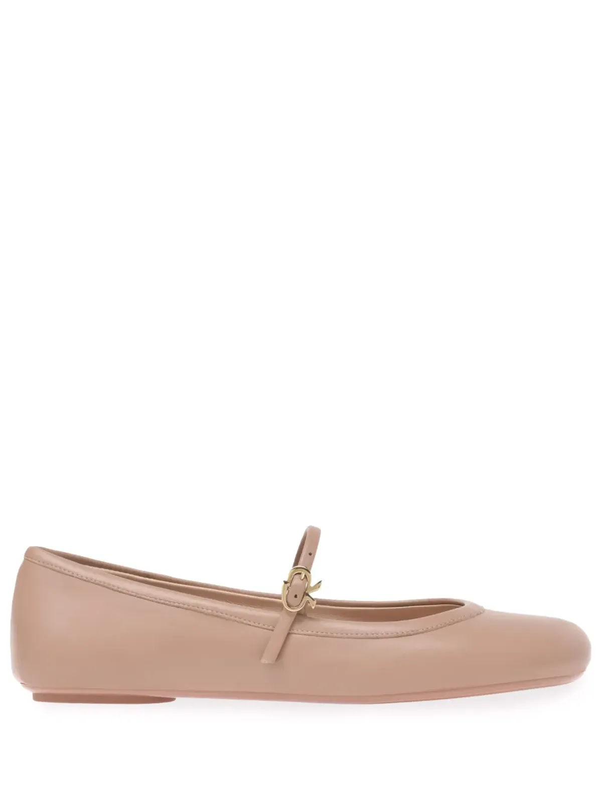 Gianvito Rossi Carla レザー バレリーナシューズ - 画像1