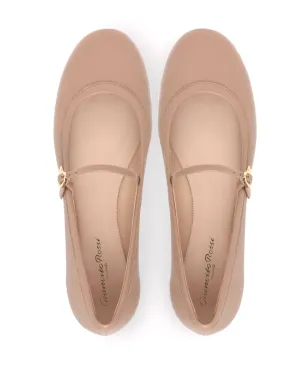 Gianvito Rossi Carla レザー バレリーナシューズ - サムネイル3