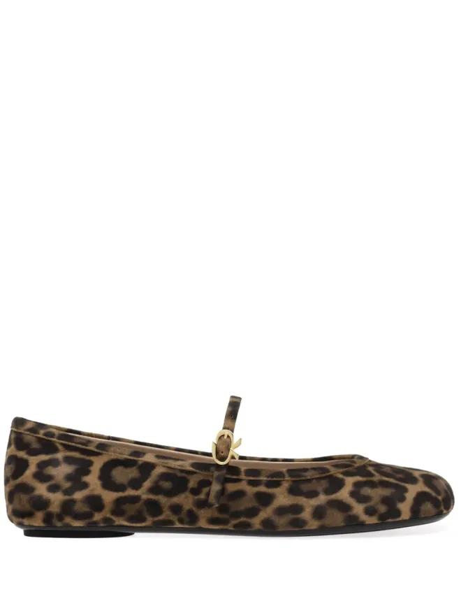 Gianvito Rossi Gianvito Rossi Carla レオパード柄 バレエシューズ - ブラウンの商品画像