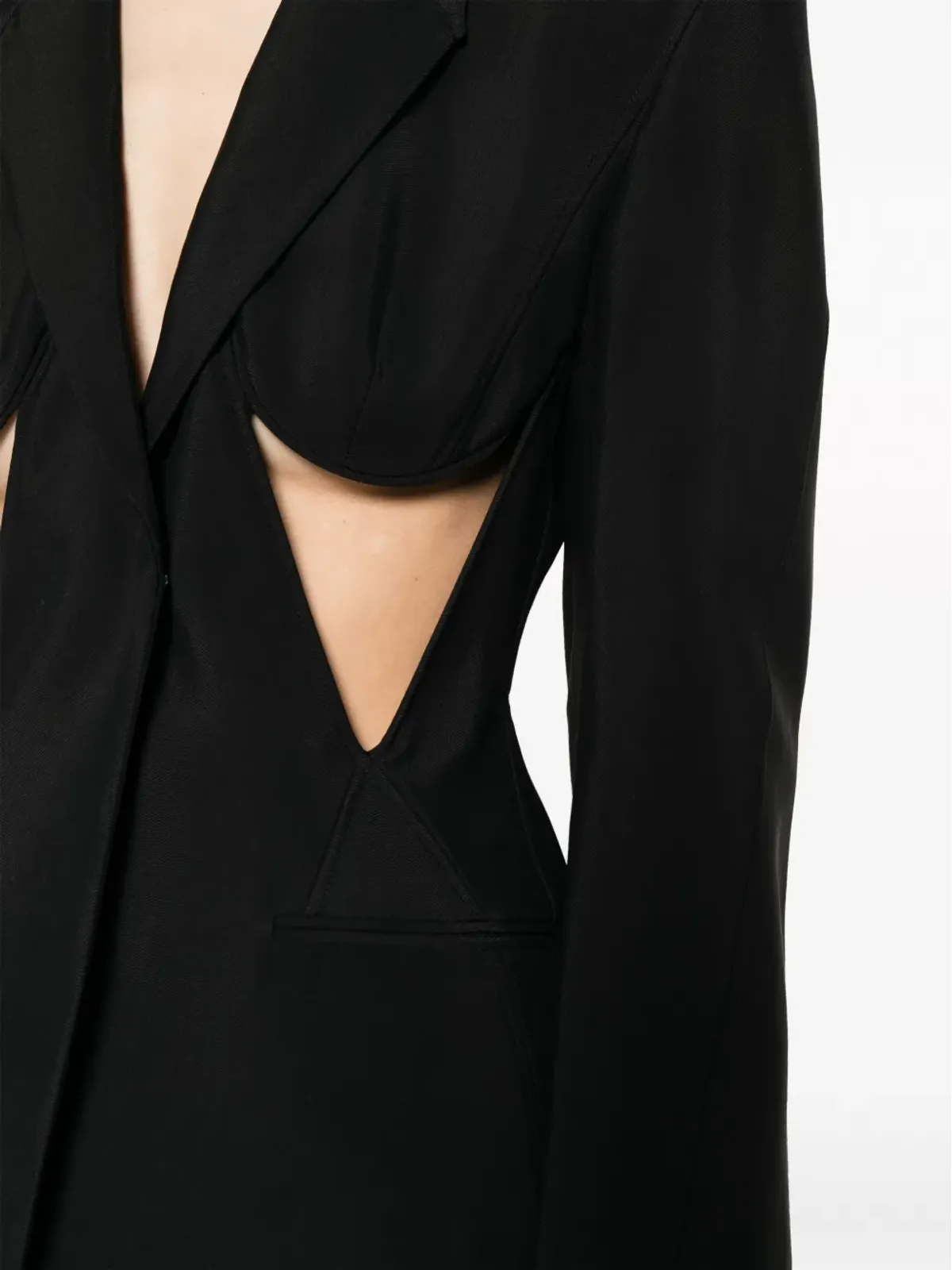 Mugler カットアウト・ストラクチャード・ブレザー - 画像5