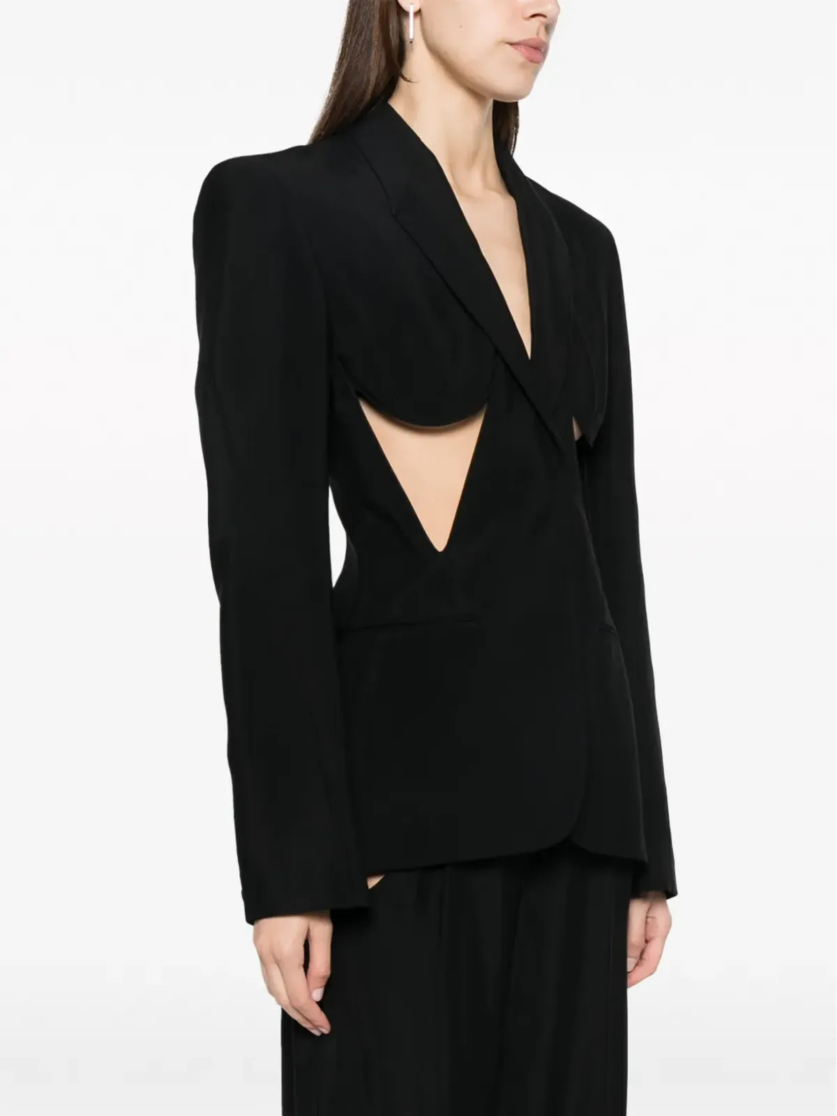Mugler カットアウト・ストラクチャード・ブレザー - 画像3