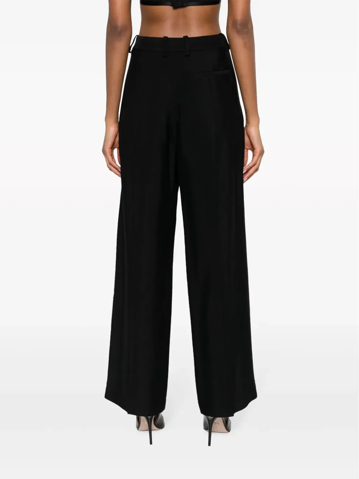 Mugler ワイドレッグ カットアウト トラウザーズ - 画像4