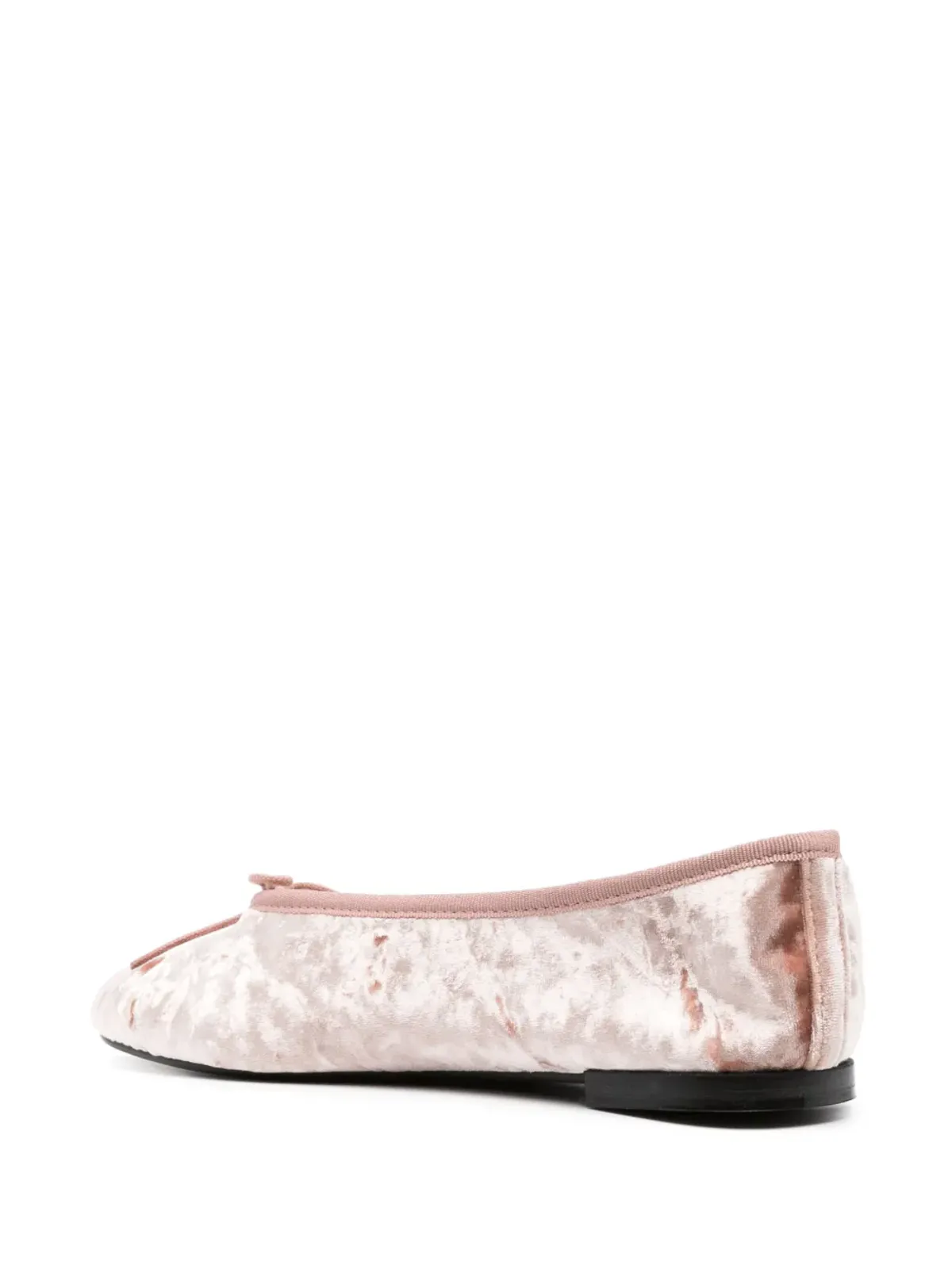 Repetto クラッシュドベルベット バレリーナシューズ - 画像3