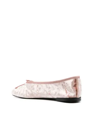 Repetto クラッシュドベルベット バレリーナシューズ - サムネイル3