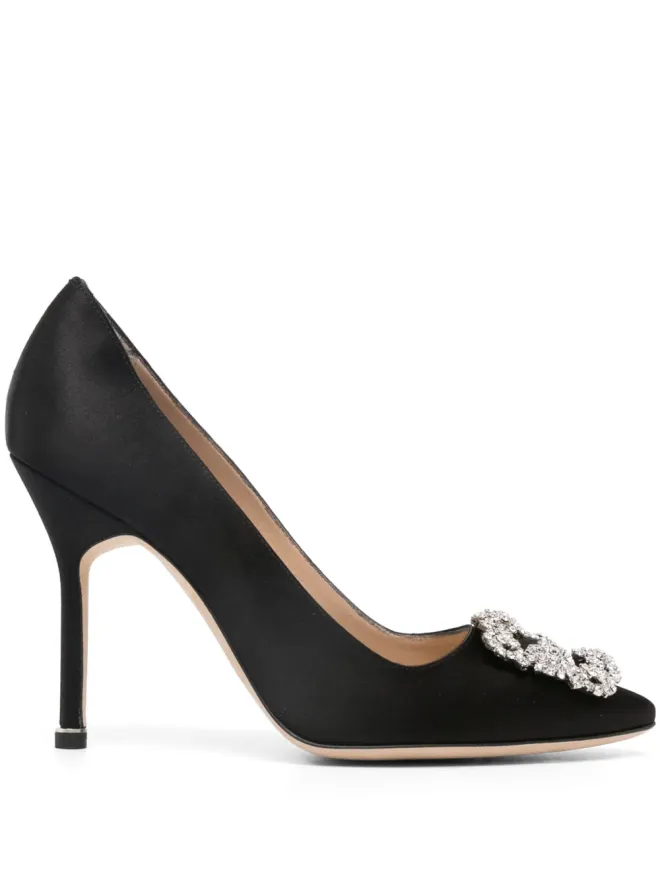 Manolo Blahnik Manolo Blahnik Hangisi クリスタル装飾パンプスの商品画像