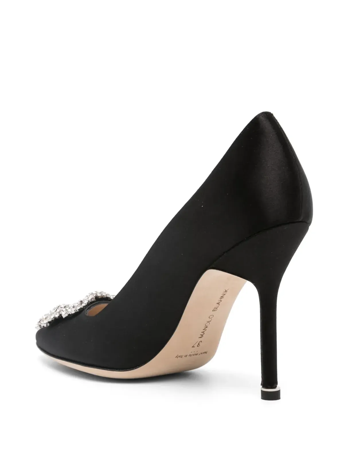 Manolo Blahnik Hangisi クリスタル装飾パンプス - 画像3