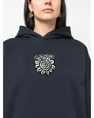 GANNI Isoli Flower オーガニックコットン パーカー - サムネイル5