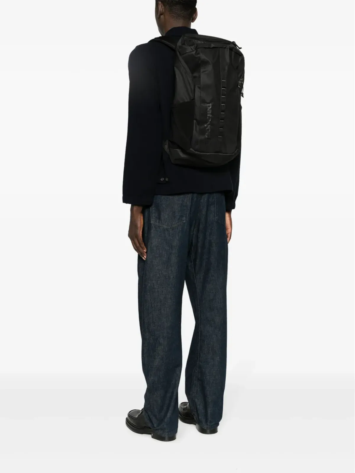 Patagonia ホール リップストップ バックパック ブラック - 画像2