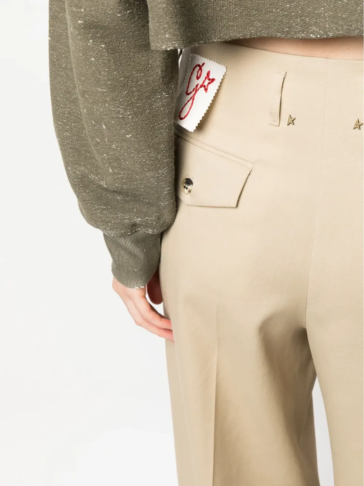 Golden Goose ハイウエストワイドレッグパンツ - 画像5