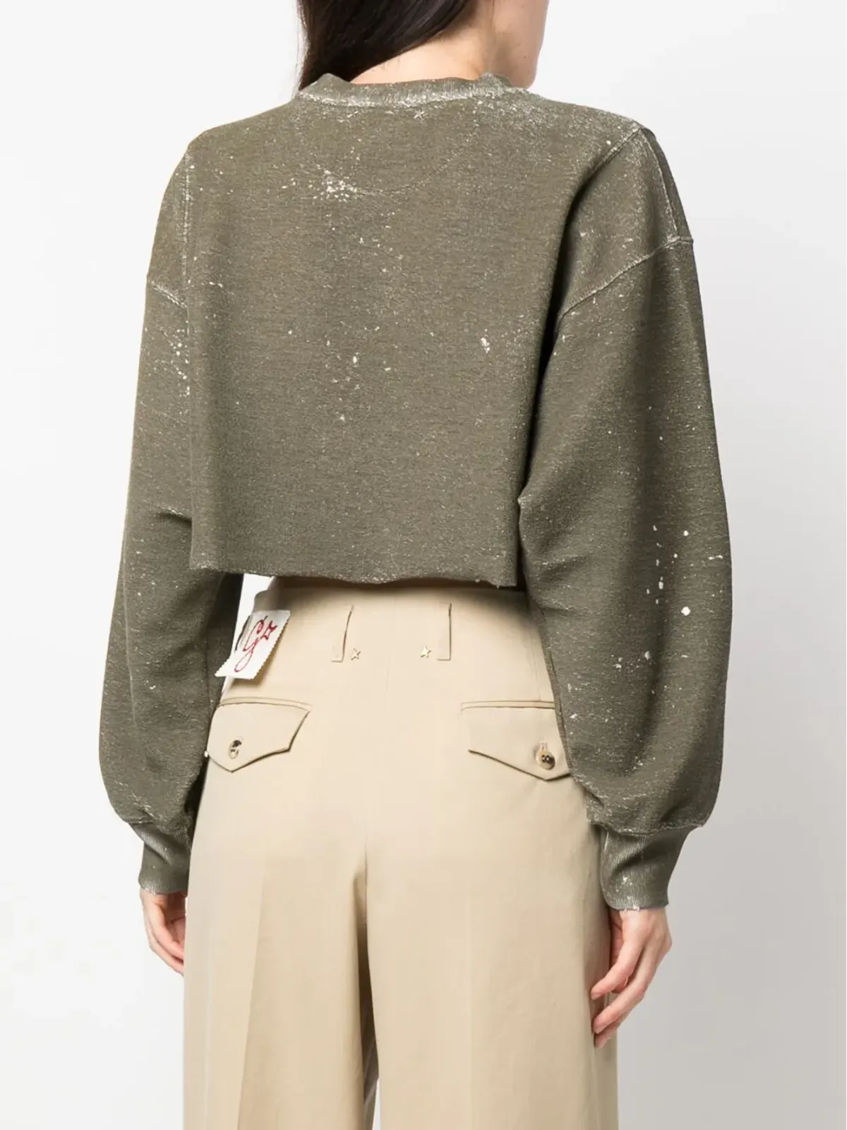 Golden Goose ハイウエストワイドレッグパンツ - 画像4