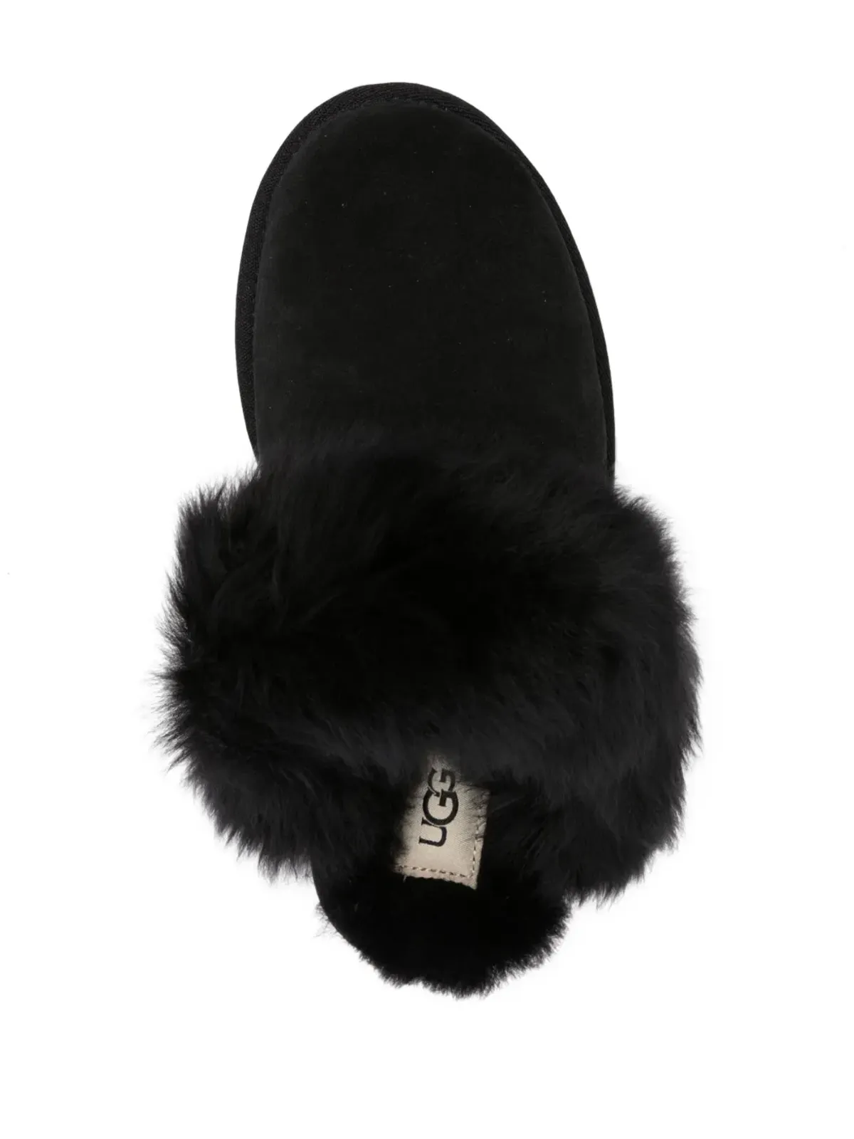 UGG スカフ Sis シアーリング スリッパ ブラック - 画像4