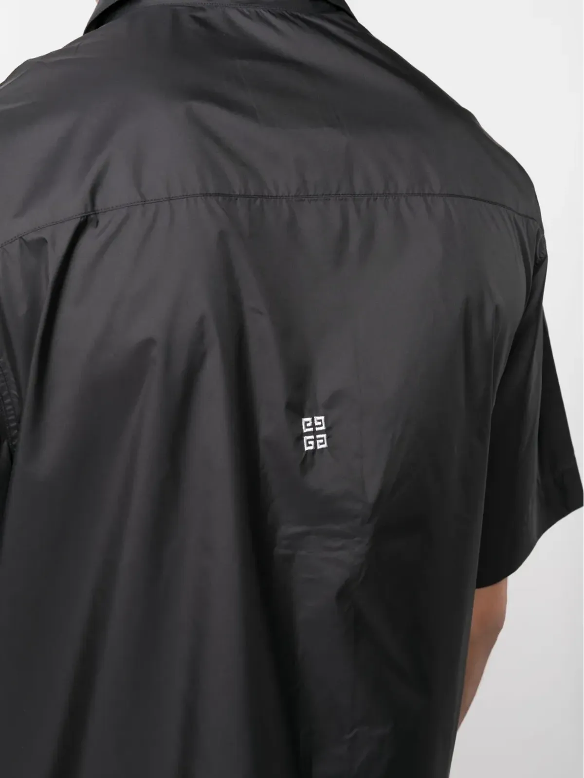Givenchy ロゴパッチ ジップアップ シャツ - 画像5