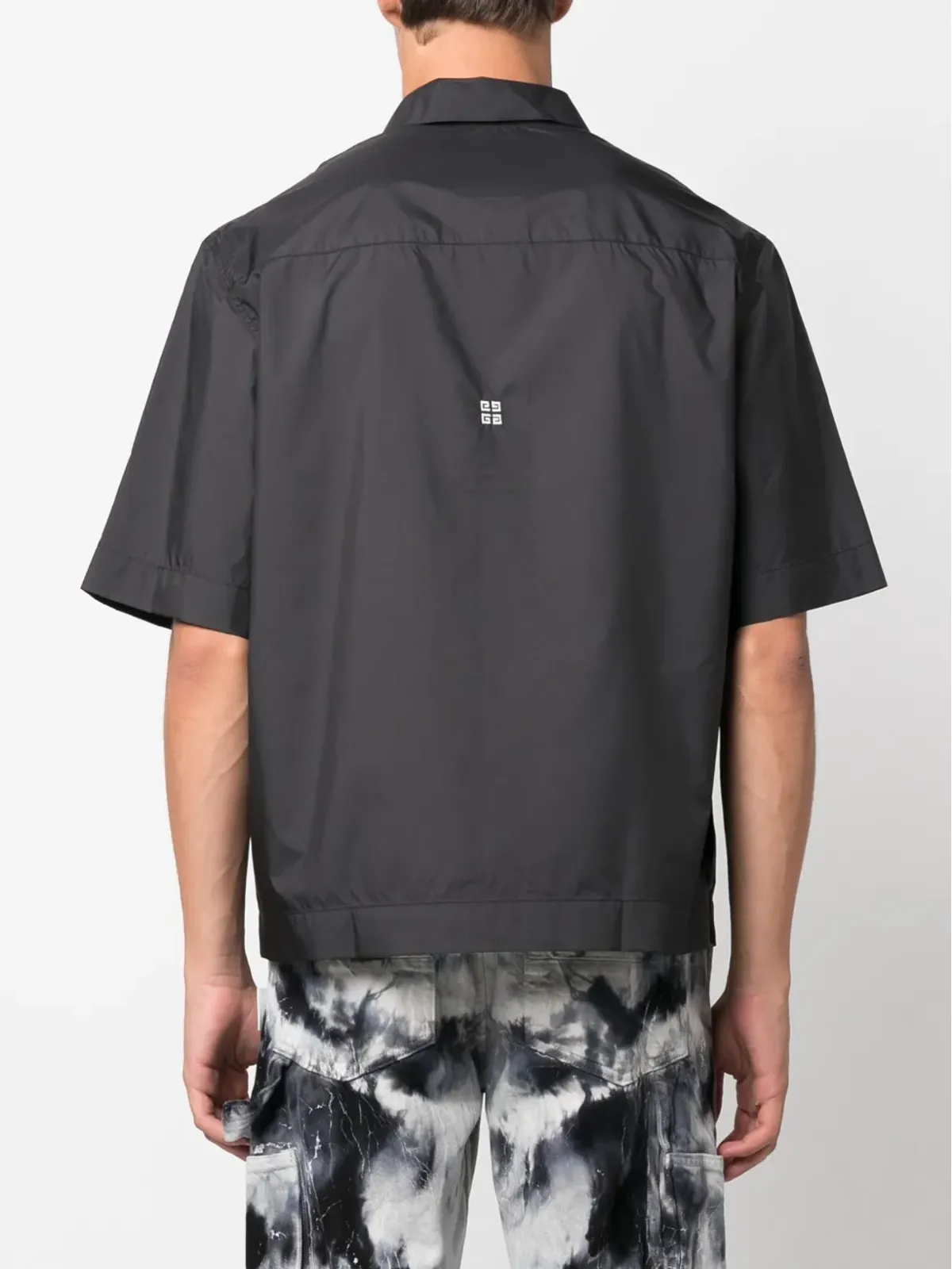 Givenchy ロゴパッチ ジップアップ シャツ - 画像4