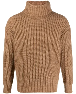 Roberto Collina ロールネック チャンクニット ジャンパー - Brown - サムネイル1