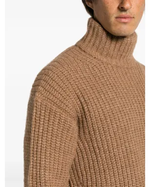Roberto Collina ロールネック チャンクニット ジャンパー - Brown - サムネイル5