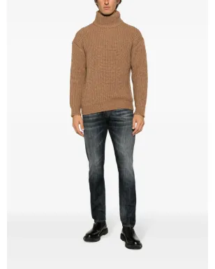 Roberto Collina ロールネック チャンクニット ジャンパー - Brown - サムネイル2