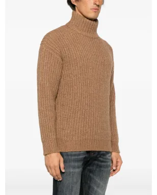 Roberto Collina ロールネック チャンクニット ジャンパー - Brown - サムネイル3