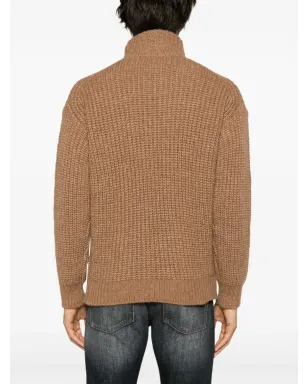 Roberto Collina ロールネック チャンクニット ジャンパー - Brown - サムネイル4