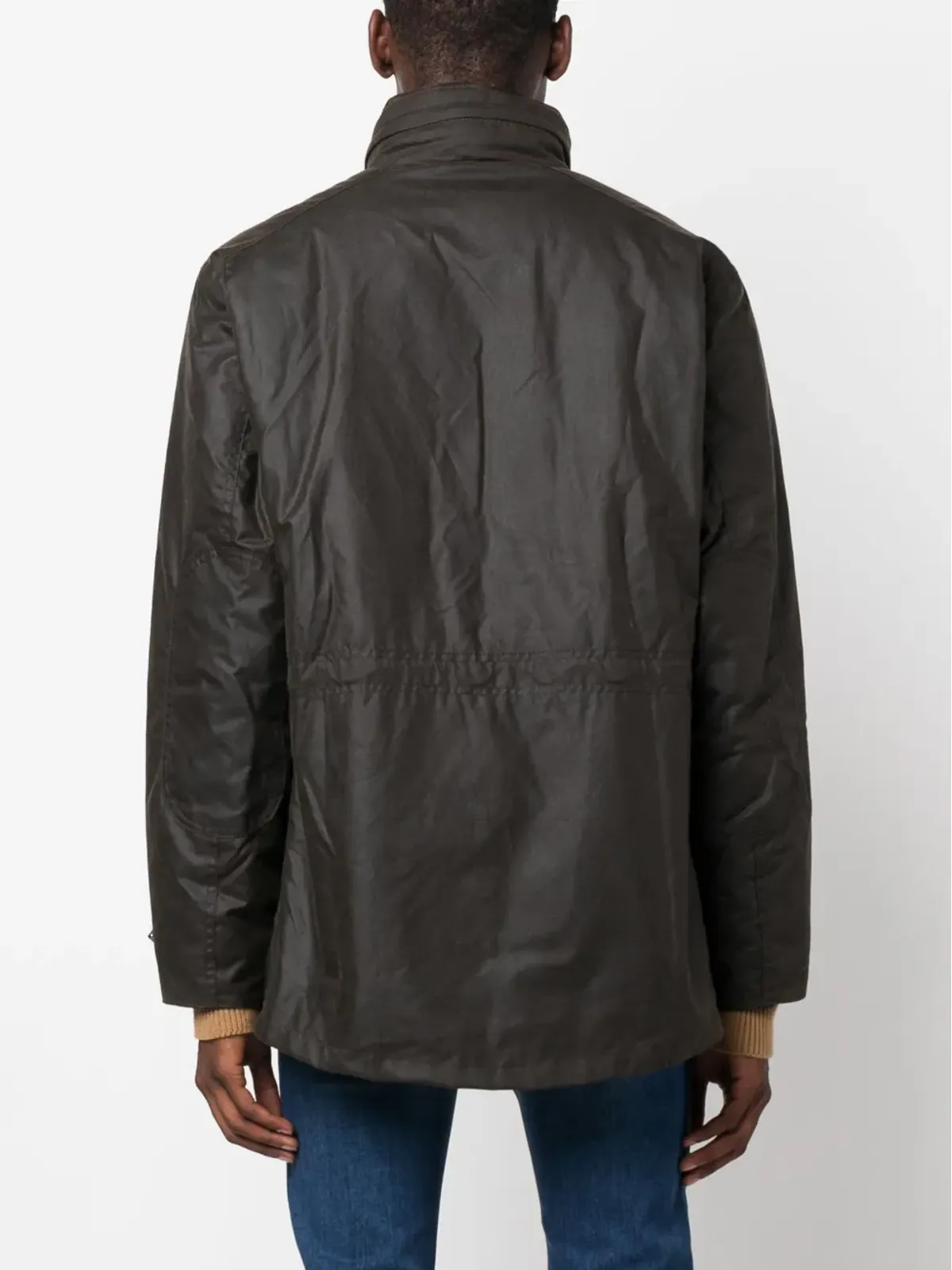 Barbour サッパー ワックスコート - グリーン - 画像4