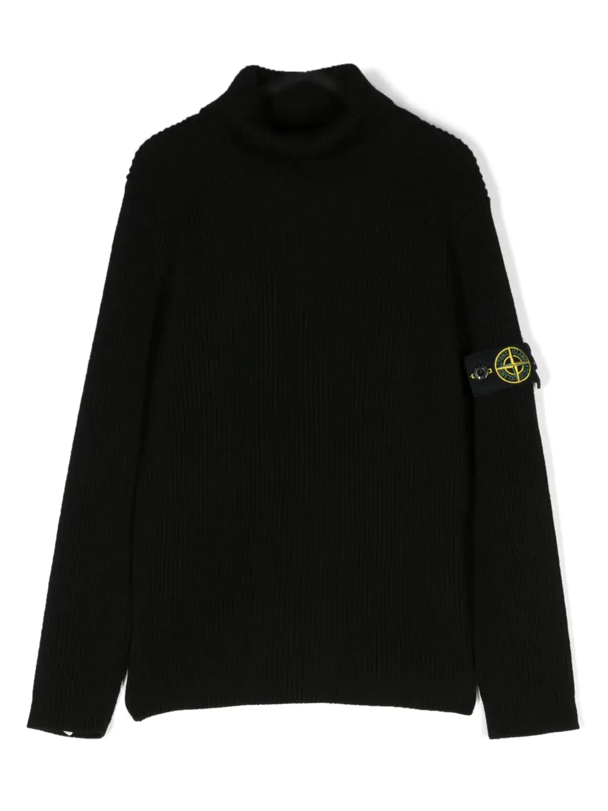 Stone Island Junior Compassバッジ付きヴァージンウールジャンパー - 画像1