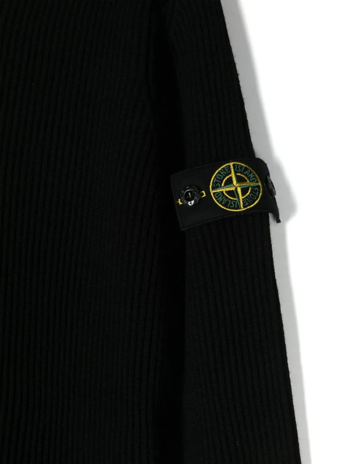 Stone Island Junior Compassバッジ付きヴァージンウールジャンパー - 画像3