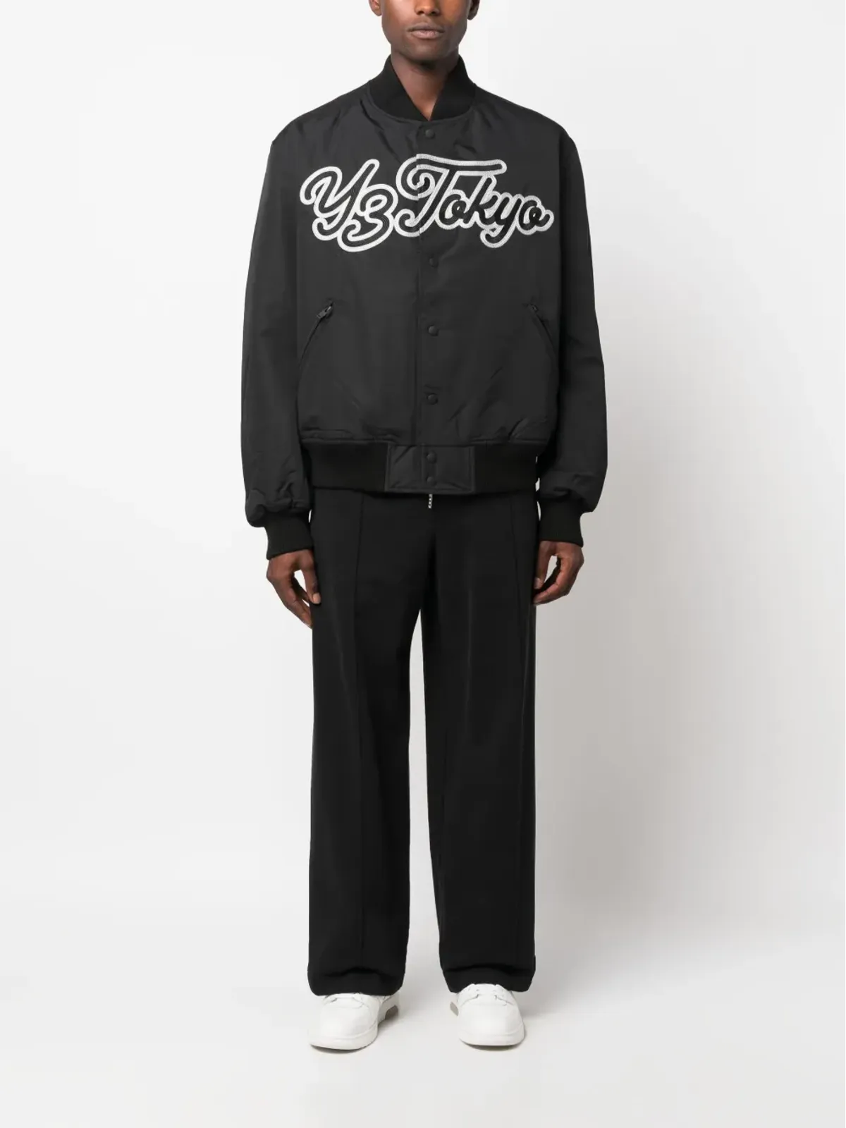 Y-3 チームロゴ刺繍ボンバージャケット - 画像2