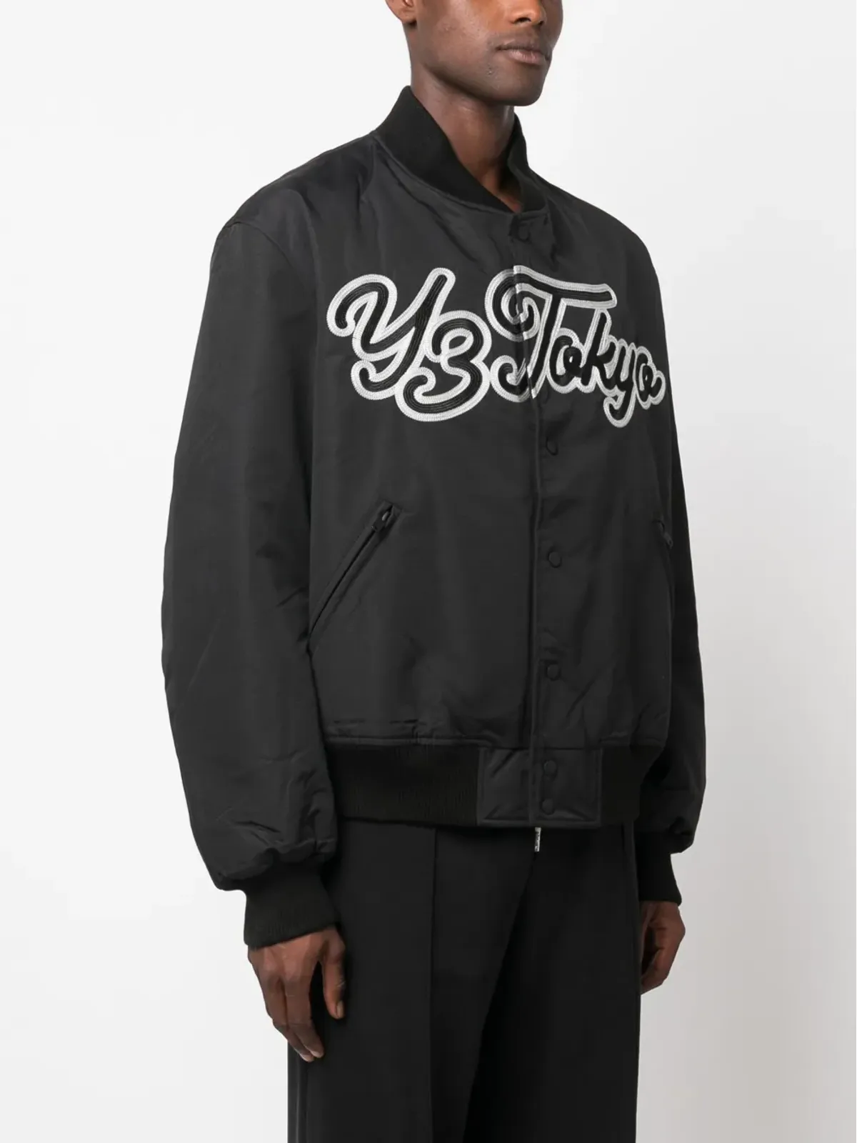 Y-3 チームロゴ刺繍ボンバージャケット - 画像3