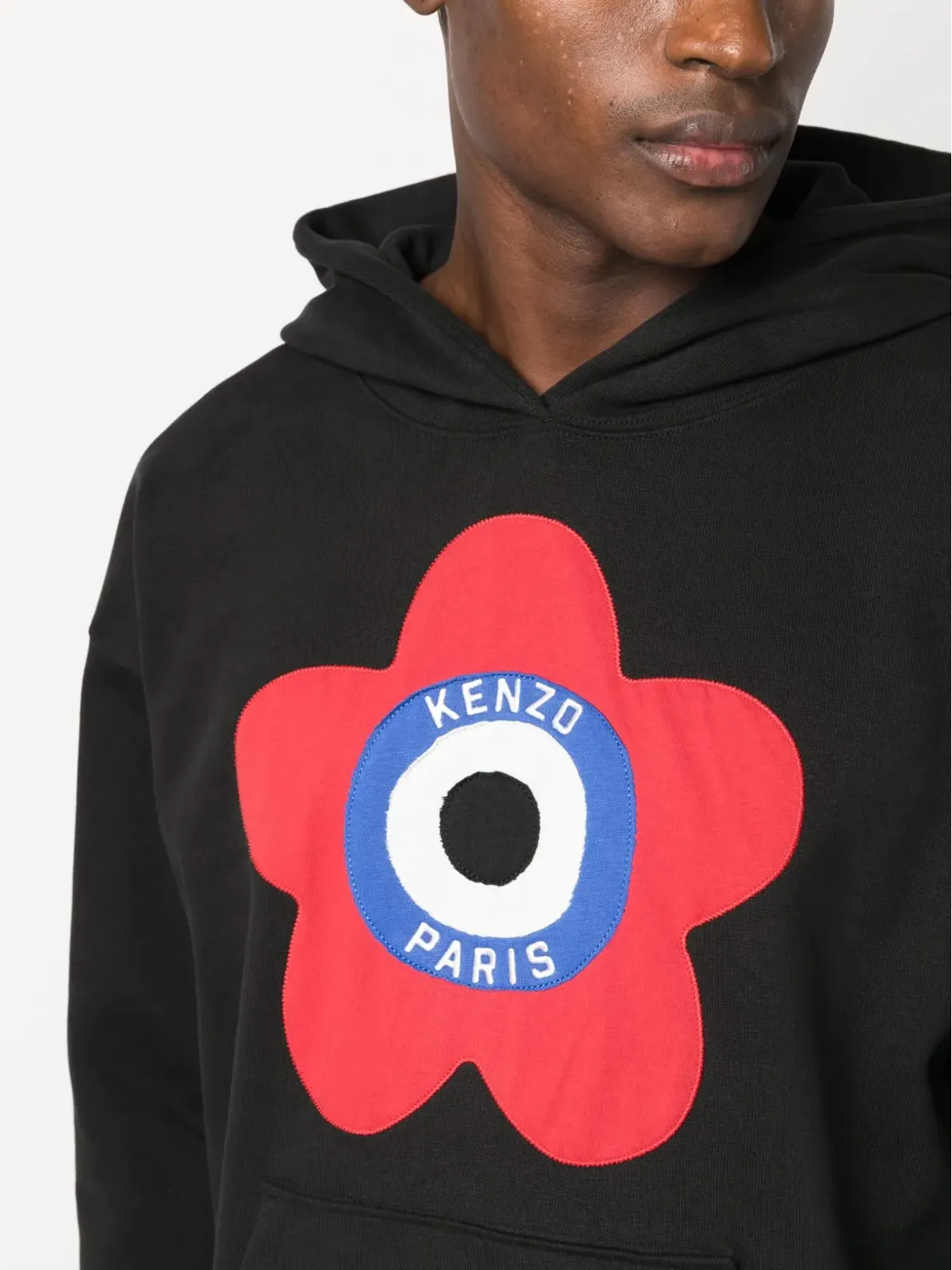 Kenzo フローラルパッチ フーディ ブラック - 画像5