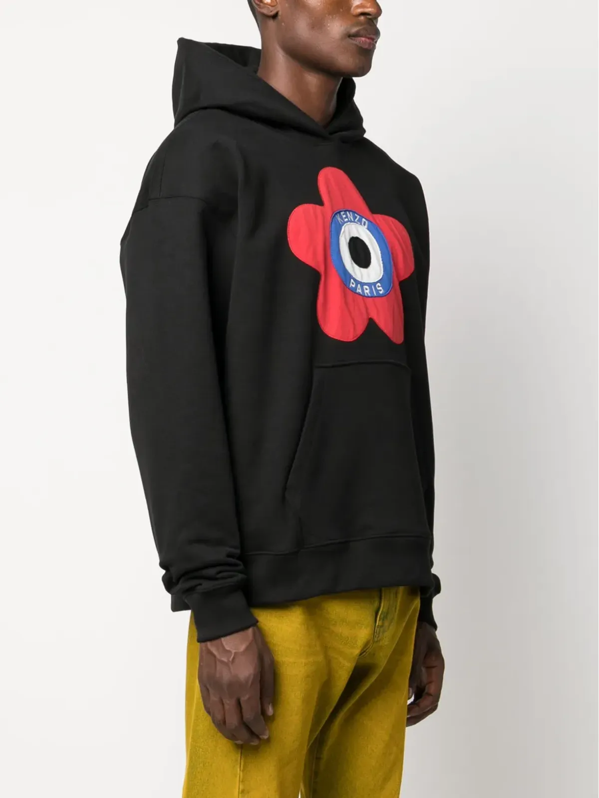Kenzo フローラルパッチ フーディ ブラック - 画像3