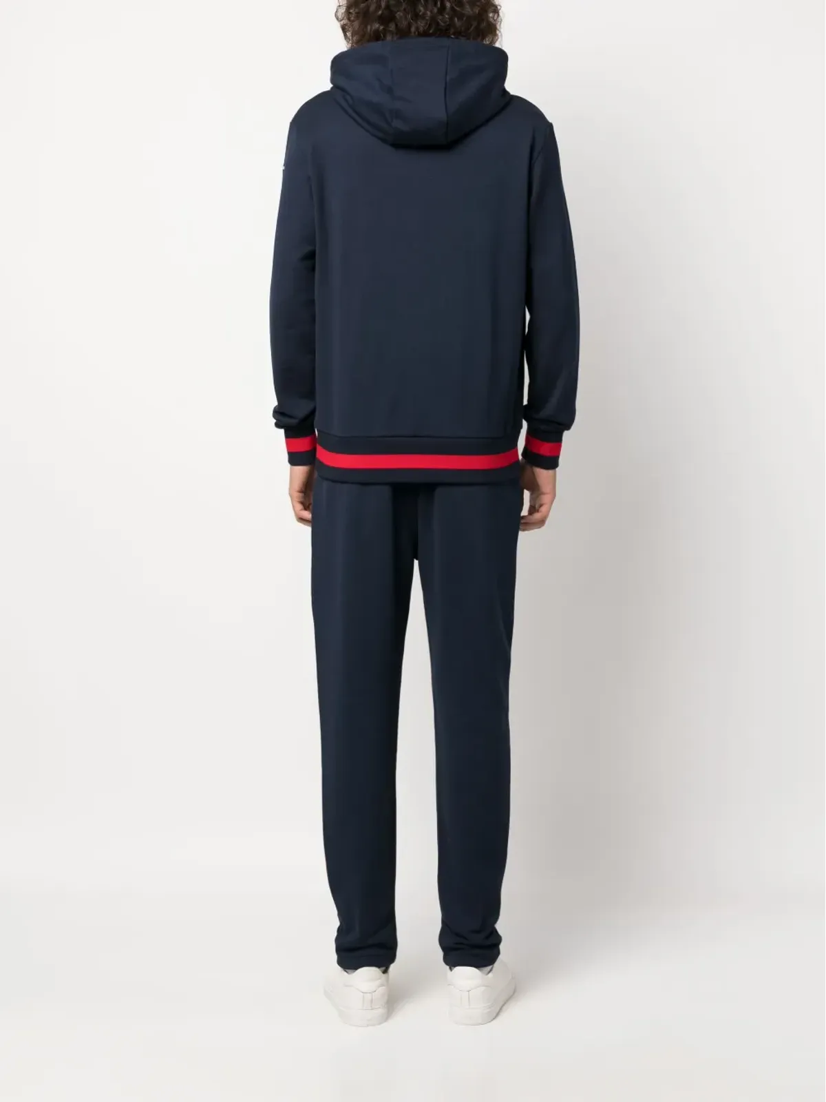 Kiton ロゴ刺繍入りコットンのトラックスーツ - ブルー - 画像4