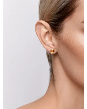 Mateo 14K イエローゴールド グリーンアメジスト スタッドピアス - サムネイル3