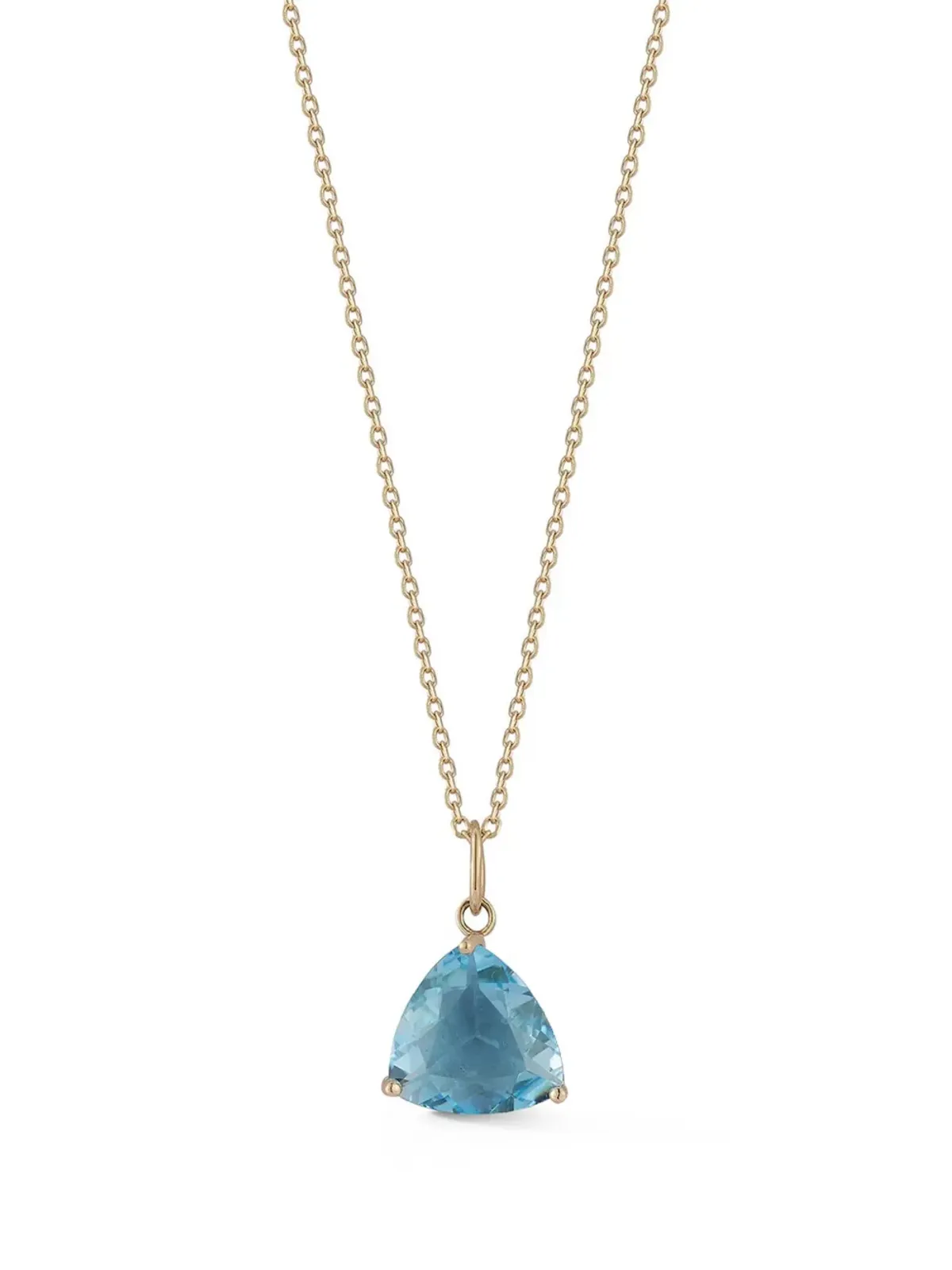 Mateo 14kt yellow gold topaz pendant necklace - 画像1