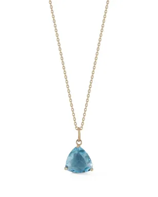 Mateo 14kt yellow gold topaz pendant necklace - サムネイル1