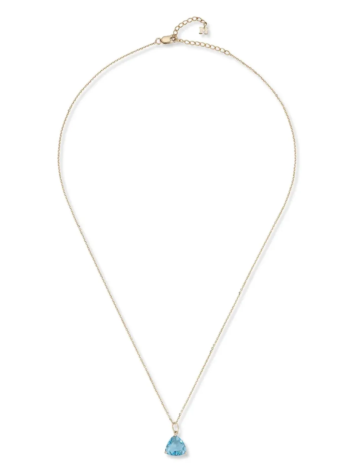 Mateo 14kt yellow gold topaz pendant necklace - 画像2