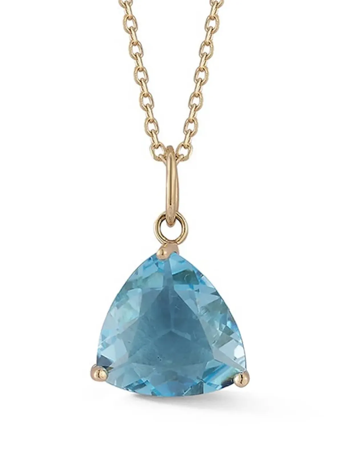 Mateo 14kt yellow gold topaz pendant necklace - 画像3