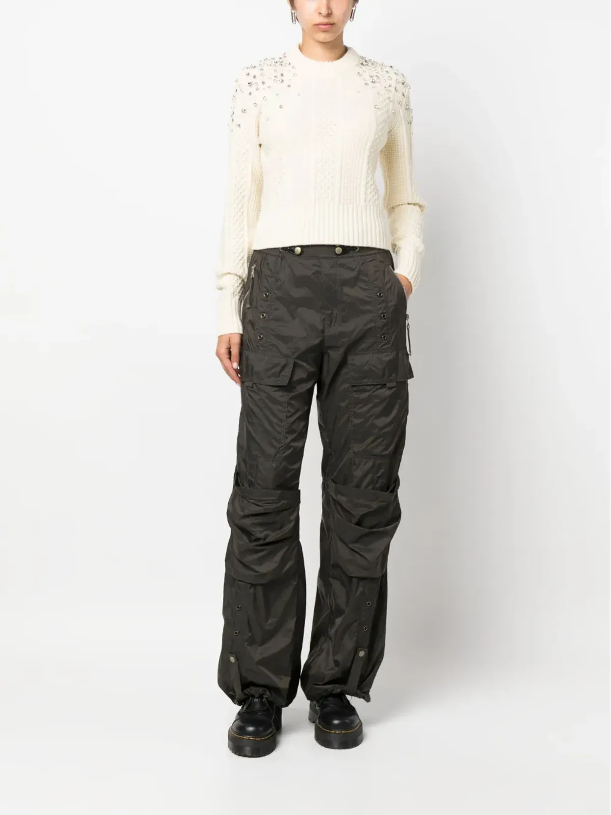 Golden Goose クリスタル装飾 ヴァージンウール ジャンパー - 画像2