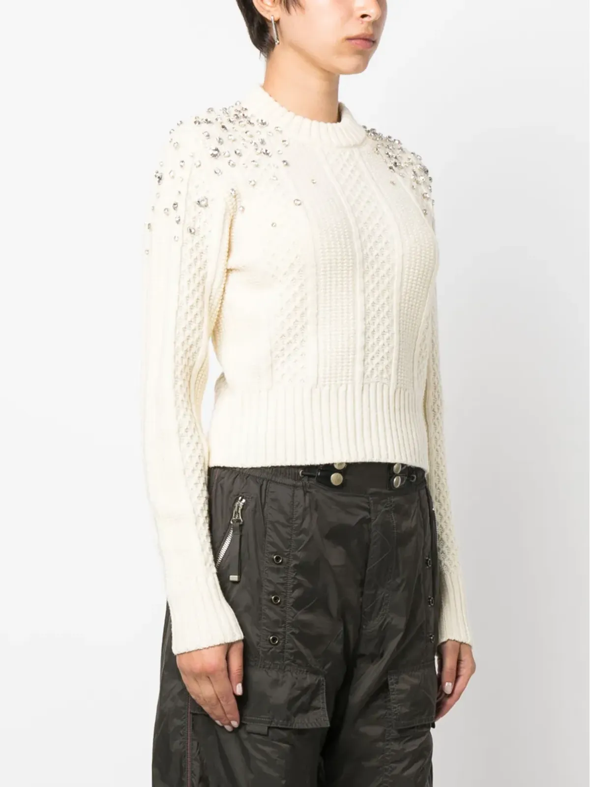 Golden Goose クリスタル装飾 ヴァージンウール ジャンパー - 画像3