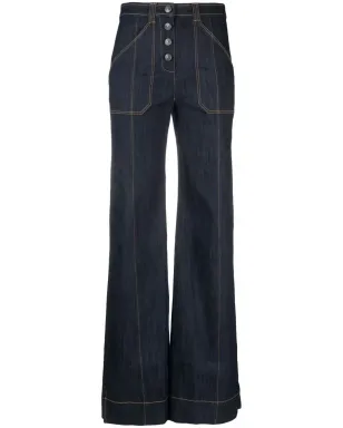 Cinq A Sept ロングベンジー コットンジーンズ - サムネイル1