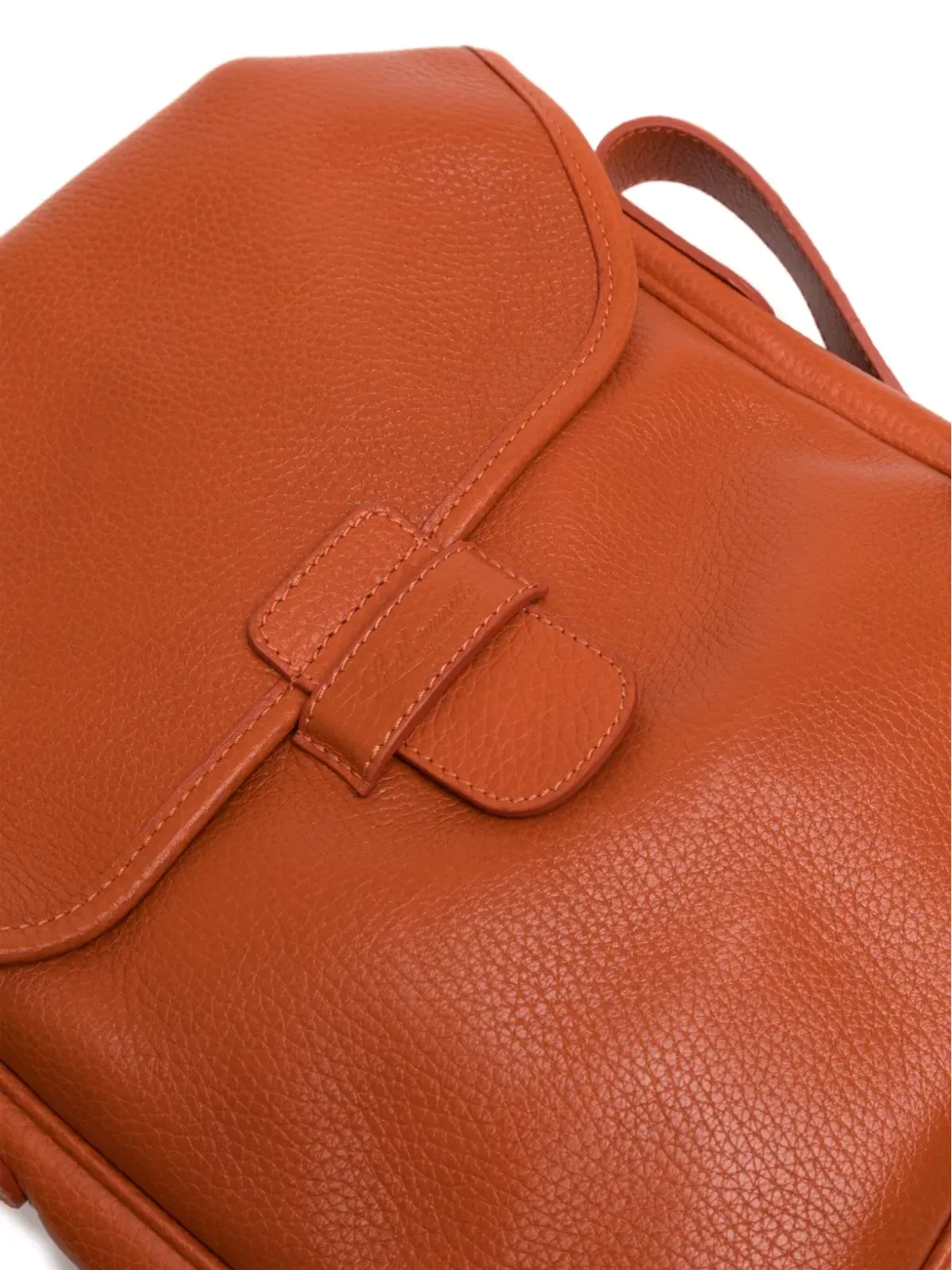 Leathersmith of London ロゴデボス加工レザーショルダーバッグ - 画像3