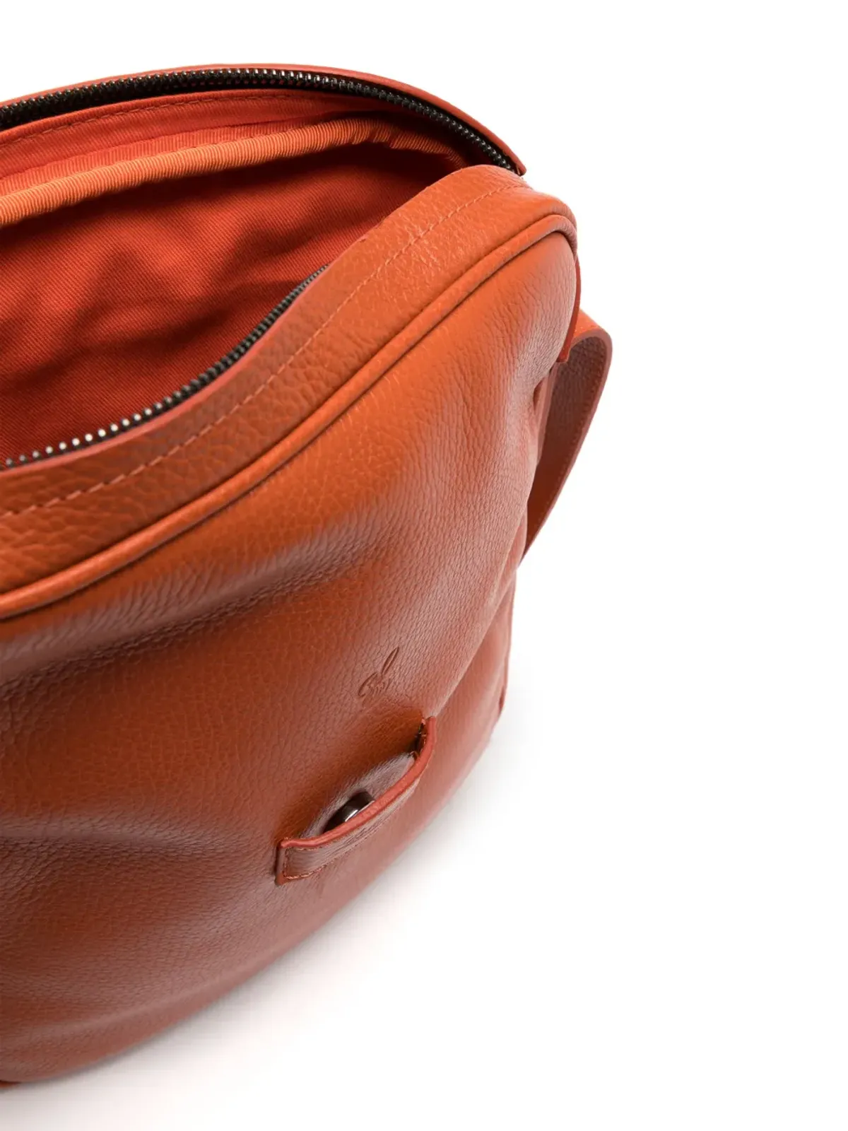 Leathersmith of London ロゴデボス加工レザーショルダーバッグ - 画像4
