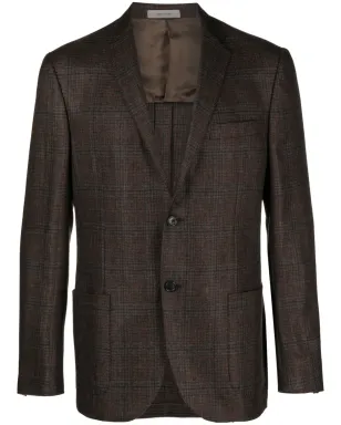 Corneliani チェック柄カシミヤブレザー - サムネイル1