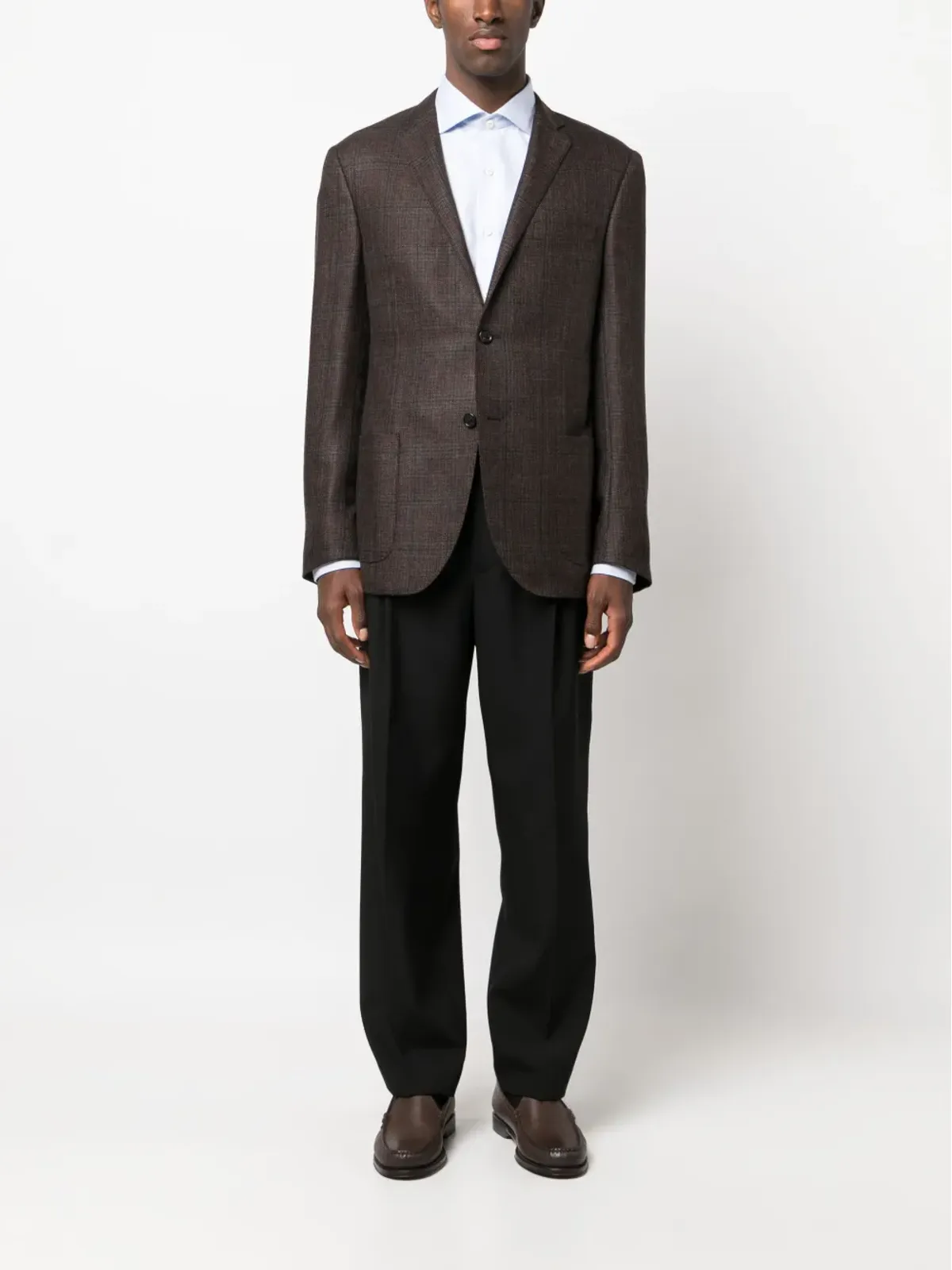 Corneliani チェック柄カシミヤブレザー - 画像2